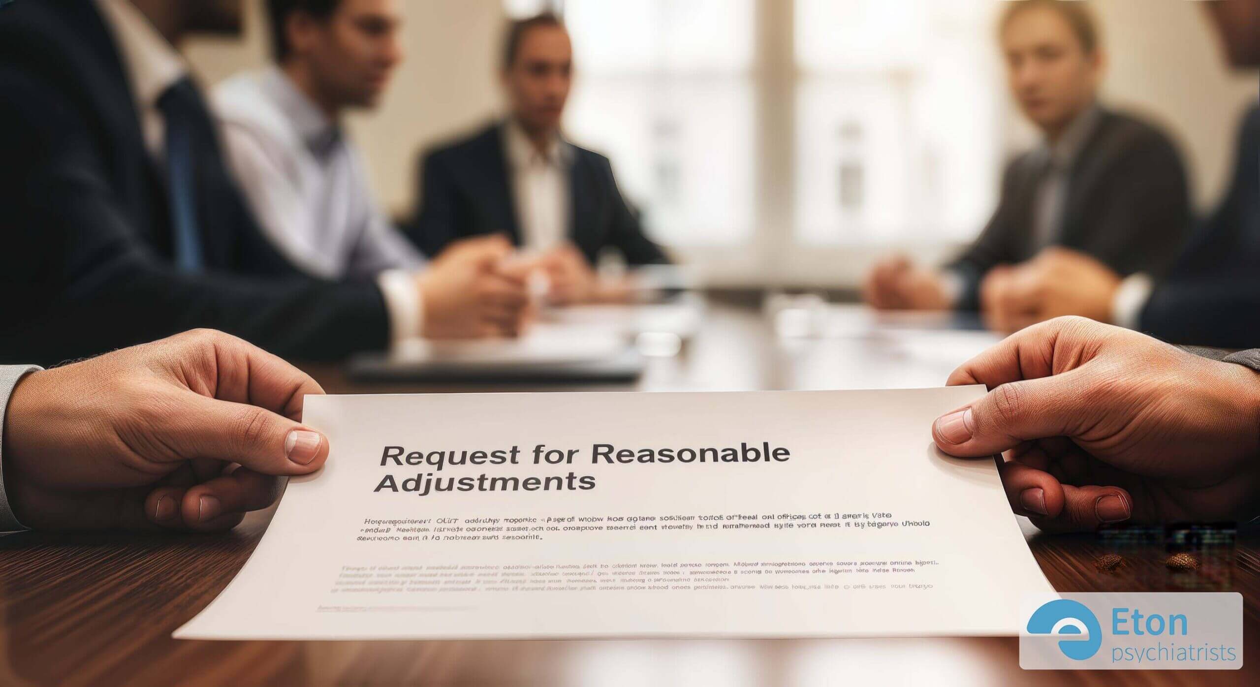 A person wearing noise-cancelling headphones at their desk, an example of a reasonable adjustment for sensory overload in the workplace.