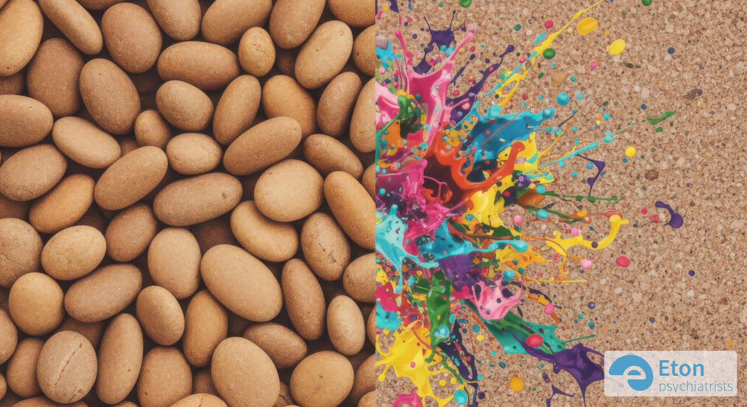 A person looking overwhelmed at a desk covered in overlapping sticky notes and planners, depicting AuDHD executive function overload.